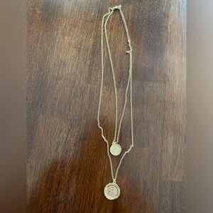 Amber Sceats Double Coin Necklace